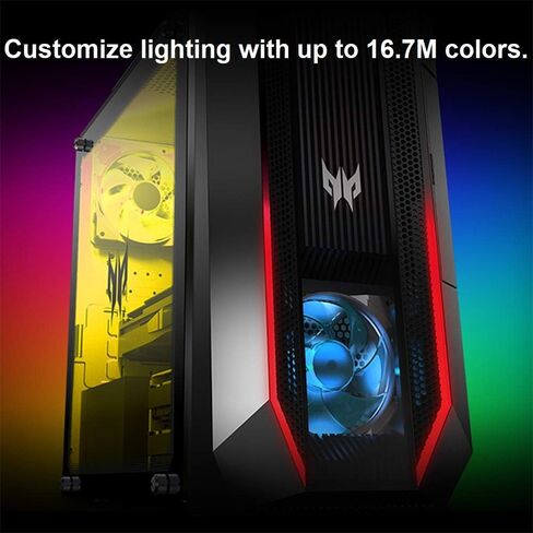 acer Nitro 60 Gaming Desktop Computer Intel 20-core i7-14700F 32GB DDR5 2TB SSD GeForce RTX 5060 Ti 16GB GDDR7 DLSS4 (Up to 759 AI Tops) Type-C DisplayPort Wi-Fi6 Win11 ICP Hub in Saudi Arabia