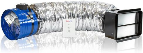 مروحة Quietcool QC CL-2250 RF Classic المتقدمة للمنزل بالكامل مع تحكم لاسلكي - ما يصل إلى 2465 CFM - سرعتان - تغطي ما يصل إلى 1,233 قدم مربع - ضمان 10 سنوات - شبكة قابلة للإزالة in Kuwait