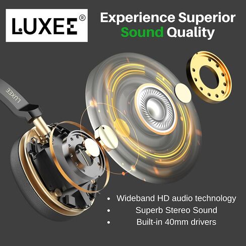 LUXEE Wireless Trucker Bluetooth Headset with Mic, V5.3 Bluetooth Headphones with Noise Cancelling Microphone, Single-Ear Wireless Headphones for Work Truckers Home Call Center Ready with Auto Switch. in Saudi Arabia