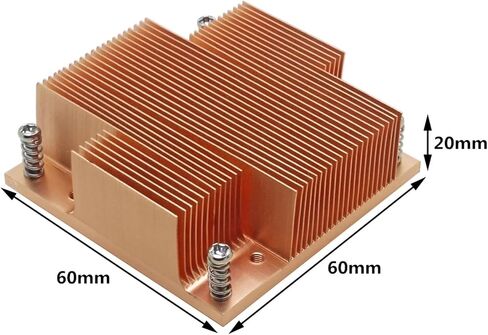 Server CPU Cooler Industrial Personal Computer Copper heatsink for PGA988/989 Mobile Processor Series Passive Cooling in Saudi Arabia