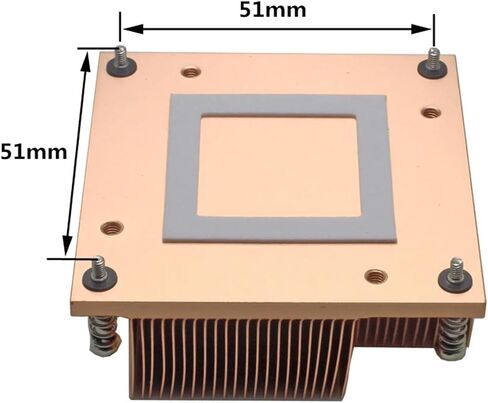 Server CPU Cooler Industrial Personal Computer Copper heatsink for PGA988/989 Mobile Processor Series Passive Cooling in Saudi Arabia