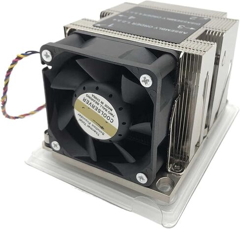 LGA3647-2U-R82 وحدة المعالجة المركزية برودة 205 واط ل LGA 3647 مستطيل نوع المبرد 2U بالوعة الحرارة 4 أنابيب الحرارة الجانب ضربة مروحة التبريد in Saudi Arabia