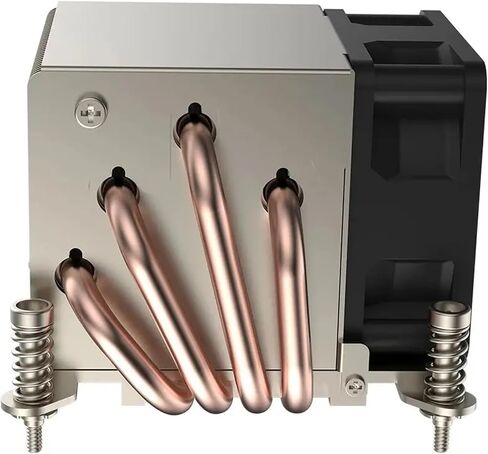 مبرد وحدة المعالجة المركزية لوحدة المعالجة المركزية LGA 2011 نوع مربع 2U LGA2011-R64 180 واط بالوعة الحرارة المبردة بالهواء 4 مروحة تبريد أنابيب الحرارة in Saudi Arabia