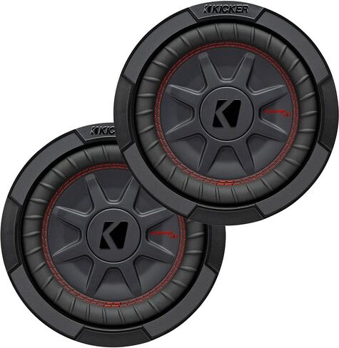 KICKER Subwoofer Package of 2 Items: 8" CompRT Subwoofers DVC 4-ohm (Pair) - 2X 48CWRT84 Subs in Saudi Arabia