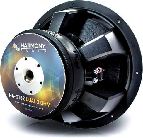 Harmony Audio HA-C152 ستيريو سيارة منافس كربون 15 بوصة فرعي 2800 وات مزدوج 2 أوم مضخم صوت جديد in Saudi Arabia