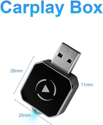 محول CarPlay & Android التلقائي اللاسلكي، تحويل التوصيل والتشغيل 2 في 1 لسيارات Apple CarPlay السلكية، متوافق مع USB/USB-C، يعمل مع هواتف iPhone iOS 10+ وAndroid 11+ الذكية in Kuwait