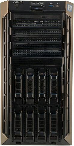 الخادم البرجي PowerEdge T340 من Dell، وحدة المعالجة المركزية Xeon E-2136 بسرعة 3.30 جيجا هرتز سداسية النواة، وذاكرة الوصول العشوائي DDR4 سعة 16 جيجابايت، ووحدة التحكم PERC H330 PCIe، وصواني 8X (متجددة) in Kuwait