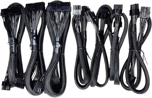MB 24Pin PCIe 8Pin 6+2 Pin CPU 4+4 Pin Modular Power Supply Cable for Seasonic SS-X650 X750 X850 X1050 X1250 KM3(CPU 4 4 Pin) in Saudi Arabia
