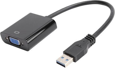 SUNGOOYUE USB to VGA Display Adapter, 1920x1080 High Resolution, Plug and Play Compatible with 7/8/10, 5.0 Gbps Transfer Rate, ABS Material in Saudi Arabia