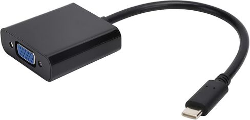 SUNGOOYUE USB TypeC to VGA Adapter, Black ABS, 9.1in Cable, 10Gbps HighSpeed Data Transfer, 1080P Resolution Support, Plug and Play Converter in Saudi Arabia