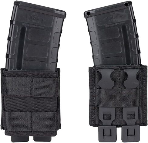 IDOGEAR بندقية ماج الحقيبة مول 5.56 مللي متر مجلة الحقيبة واحدة مفتوحة أعلى AR ماج الناقل حامل مع الإفراج السريع ماج إدراج ل M4 M16 in Saudi Arabia
