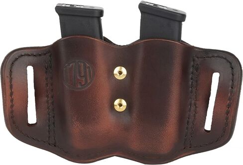 1791 Gunleather 2.2 Mag Holster - حقيبة ماج مزدوجة للمجلات ذات الكومة المزدوجة، وحقيبة مجلة OWB للأحزمة in Kuwait