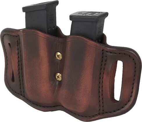 1791 Gunleather 2.2 Mag Holster - حقيبة ماج مزدوجة للمجلات ذات الكومة المزدوجة، وحقيبة مجلة OWB للأحزمة in Kuwait