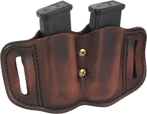 1791 Gunleather 2.2 Mag Holster - حقيبة ماج مزدوجة للمجلات ذات الكومة المزدوجة، وحقيبة مجلة OWB للأحزمة in Kuwait