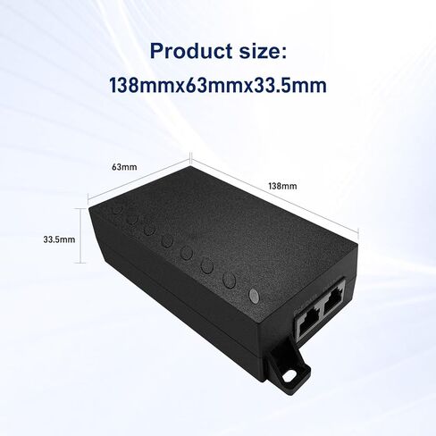 حاقن POE60 60W Gigabit Ultra PoE+، مصدر طاقة فائق يصل إلى 60W، 10/100/1000Mbps محمي RJ-45، IEEE 802.3af/802.3at /802.3btCompliant، يدعم 802.3 bt/PoE++ in Saudi Arabia