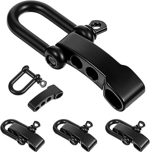 4 Pcs Paracord Bracelet Buckles, Metal D Ring Shackle Clasp for Outdoor Survival Bracelet Wrist, Screw Pin for Camping, Paracord Watch Band in Saudi Arabia