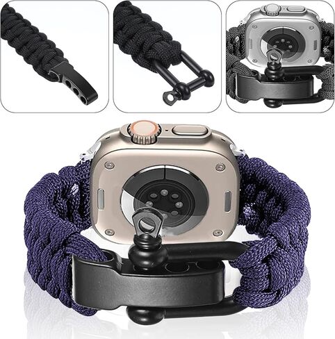 4 Pcs Paracord Bracelet Buckles, Metal D Ring Shackle Clasp for Outdoor Survival Bracelet Wrist, Screw Pin for Camping, Paracord Watch Band in Saudi Arabia