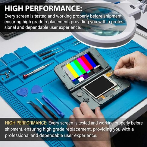 Denash Bottom Lower LCD Screen Display Replacement for 3DS, Anti Fingerprint, Scratch Proof in Saudi Arabia