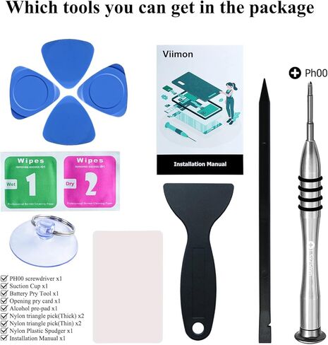 مجموعات استبدال البطارية Galaxy A32 (ترقية جديدة) متوافقة مع Samsung Galaxy A32 5G SM-A326U مع دليل التثبيت ومجموعات أدوات الإصلاح in Kuwait