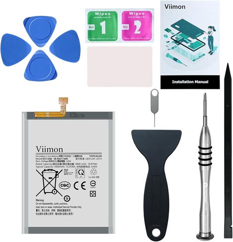 مجموعات استبدال البطارية Galaxy A32 (ترقية جديدة) متوافقة مع Samsung Galaxy A32 5G SM-A326U مع دليل التثبيت ومجموعات أدوات الإصلاح in Kuwait