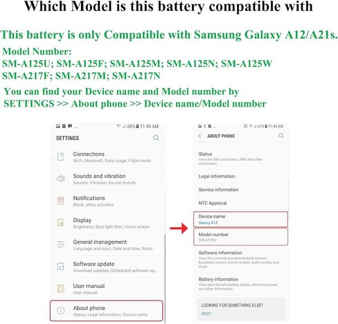 مجموعات استبدال البطارية Galaxy A32 (ترقية جديدة) متوافقة مع Samsung Galaxy A32 5G SM-A326U مع دليل التثبيت ومجموعات أدوات الإصلاح in Kuwait