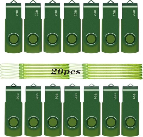 4GB 1-Pack USB Flash Drive, XUANREG USB 2.0 Drive, Green Data Backup in Kuwait