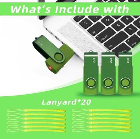 4GB 1-Pack USB Flash Drive, XUANREG USB 2.0 Drive, Green Data Backup in Kuwait