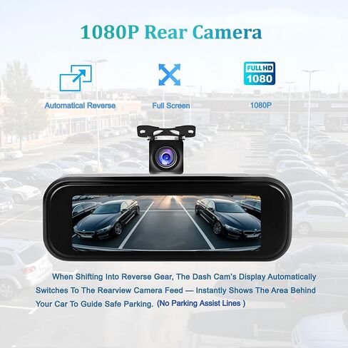 4K Dash Cam Front and Rear with WiFi, UHD 2160P+1080P Dual Dash Camera for Cars, Super Night Vision, 3" IPS Screen, 24H Parking Mode, 170° Wide Angle, G-Sensor, Loop Recording, Free 64GB Card Included in Saudi Arabia