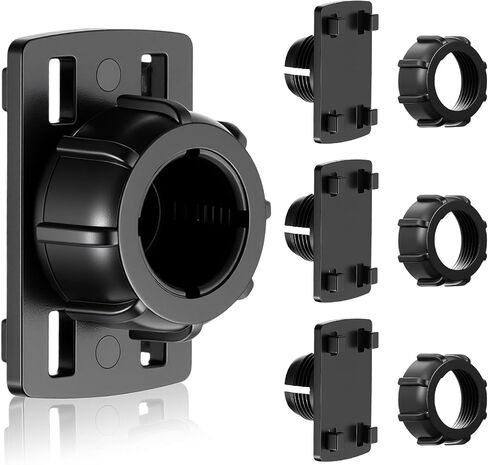 4 Pack Tightening Nut with 4 Button Lock Replacement 17mm Ball Joint Mount Socket Ball Joint Socket to 4-Button Lock Adapter Connector Base Support Mount Stand Bracket for Screen Holder Backup Camera in Saudi Arabia