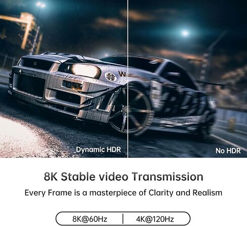 MT-VIKI USB Type C to HDMI 2.1 Adapter, USB C to HDMI 8K@60Hz & 4K@120Hz, 48Gbps, Type C Male (Thunderbolt 3/4) to HDMI Female Compatible with MacBook Pro/Air, iPad Pro/Air, Pixelbook, XPS,etc in Saudi Arabia