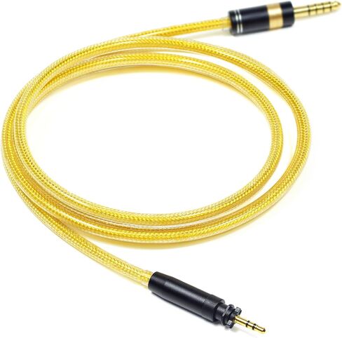6N OFC مطلي بالفضة مع طبقة حماية معدنية 4.4 مم 3.5 مم كابل ترقية سماعة الرأس لـ SHURE SRH840A SRH440A (قابس 3.5 مم) in Saudi Arabia