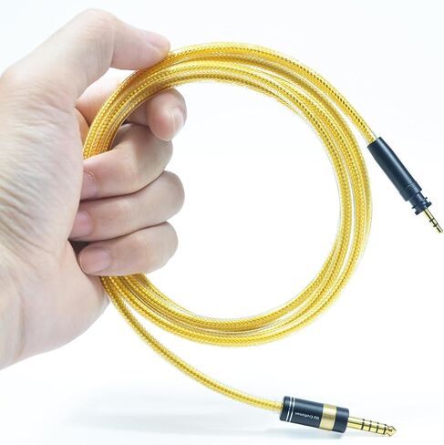 6N OFC مطلي بالفضة مع طبقة حماية معدنية 4.4 مم 3.5 مم كابل ترقية سماعة الرأس لـ SHURE SRH840A SRH440A (قابس 3.5 مم) in Kuwait