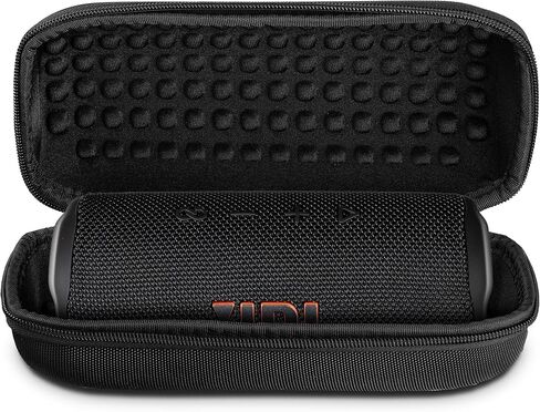 JBL Flip 6 Portable Wireless Speaker | Deep Bass Sound, IP67 Waterproof Rating | Bluetooth Audio for Outdoor, Travel, Beach, Hiking, and Home Use (Black) with Travel Case + Microfiber Cloth in Saudi Arabia
