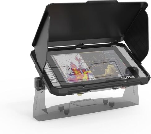 غطاء واقي من الشمس قابل للطي لجهاز Lowrance Elite FS 9 مكتشف الأسماك، بلاستيك ABS مقاوم للماء، واقي شاشة مكتشف الأسماك البحرية مع ظل مضاد للوهج (أسود) in Saudi Arabia