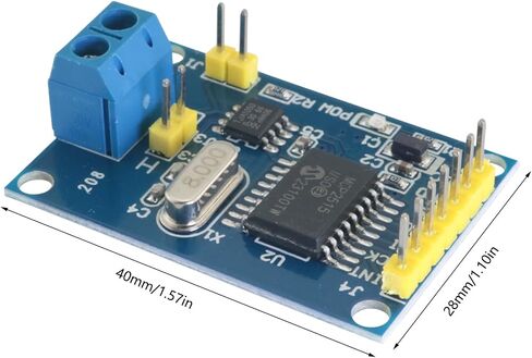 2PCS MCP2515 CAN Bus Module TJA1050 Receiver SPI Protocol 51 Microcontroller Program Example for Embedded Communications Teaching in Saudi Arabia