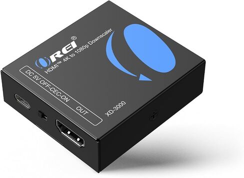 XD-3000 HDMI Downscaler - محول HDMI 2.0 بسرعة 18 جيجابت في الثانية مع 4K@60 هرتز (4:4:4)، HDCP 2.2، إدارة EDID، كتلة CEC، طاقة USB-C in Kuwait