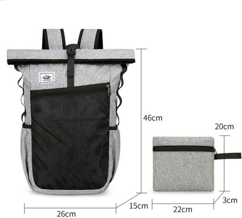 Multifunctional Sports Backpack – Lightweight Foldable Hiking Equipment, Waterproof Camping Backpack in Stylish Grey for Outdoor Adventures (260g) in Saudi Arabia