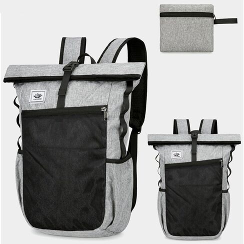 Multifunctional Sports Backpack – Lightweight Foldable Hiking Equipment, Waterproof Camping Backpack in Stylish Grey for Outdoor Adventures (260g) in Saudi Arabia