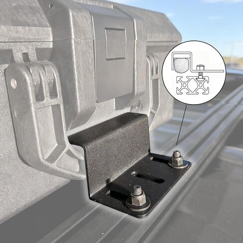 Roof Rack Mount for Pelican Vault Cases V700, V730, V800 | Alloy Steel Construction, Heavy-Duty Black Holder in Saudi Arabia