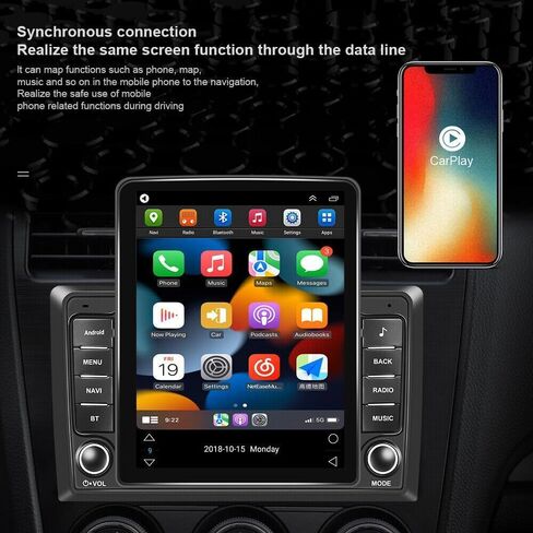 Android 14 Double Din Car Stereo ترقية راديو لسيارة شيفروليه أفالانش 2007-2013، 9.7 بوصة شاشة لمس لاسلكية Carplay Android Auto GPS WiFi Bluetooth RDS DSP SWC Mirrorlink Mic كاميرا احتياطية in Saudi Arabia