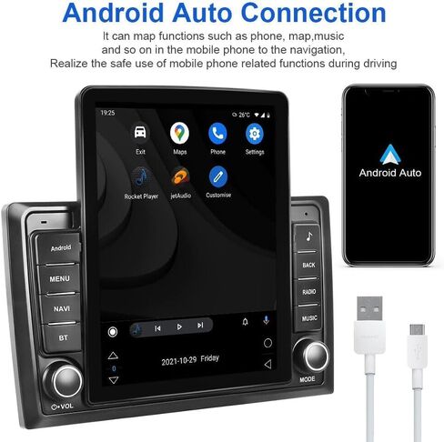Android 14 Double Din Car Stereo ترقية راديو لسيارة شيفروليه أفالانش 2007-2013، 9.7 بوصة شاشة لمس لاسلكية Carplay Android Auto GPS WiFi Bluetooth RDS DSP SWC Mirrorlink Mic كاميرا احتياطية in Saudi Arabia