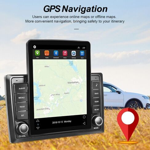 Android 14 Double Din Car Stereo ترقية راديو لسيارة شيفروليه أفالانش 2007-2013، 9.7 بوصة شاشة لمس لاسلكية Carplay Android Auto GPS WiFi Bluetooth RDS DSP SWC Mirrorlink Mic كاميرا احتياطية in Saudi Arabia