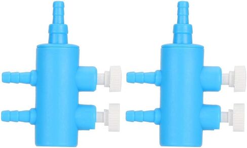 2Pcs Aquarium Air Control Lever Valve, Distributor Splitter Airline Tube Connector aquarium Air Tubing Airline Tubing Aquarium Air Pump Accessories for Fish (2 Way) in Saudi Arabia