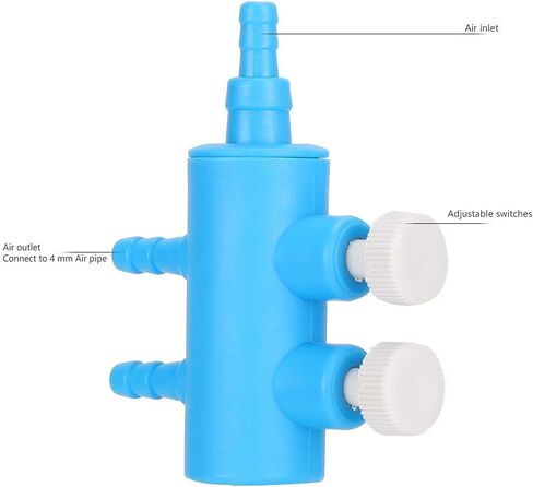 2Pcs Aquarium Air Control Lever Valve, Distributor Splitter Airline Tube Connector aquarium Air Tubing Airline Tubing Aquarium Air Pump Accessories for Fish (2 Way) in Saudi Arabia