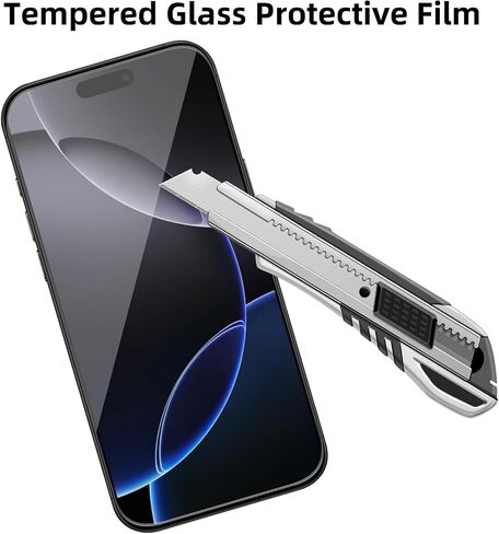 [4 Pack Glass Screen Protector Compatible for iPhone 16 Pro [9H Hardness]-HD Screen Tempered Glass, Scratch Resistant, Easy Install [Case Friendly] [Bubble Free] in Saudi Arabia