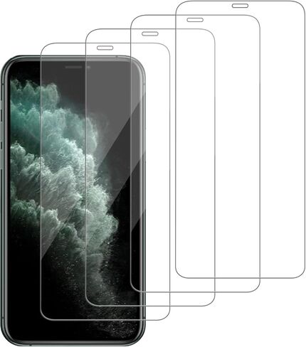 [4 Pack Glass Screen Protector Compatible for iPhone 16 Pro [9H Hardness]-HD Screen Tempered Glass, Scratch Resistant, Easy Install [Case Friendly] [Bubble Free] in Saudi Arabia