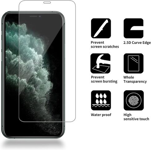 [4 Pack Glass Screen Protector Compatible for iPhone 16 Pro [9H Hardness]-HD Screen Tempered Glass, Scratch Resistant, Easy Install [Case Friendly] [Bubble Free] in Saudi Arabia