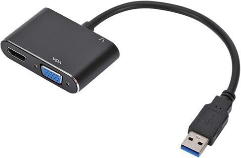 USB3.0 to HDMI-Compatible V/GA Adapter 1920 * 1080P Output Male to Female Converter for OS 7/8/10/11 PC in Saudi Arabia