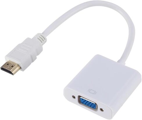 محول كابل HDMI عالي السرعة 1080P HDMI إلى V/GA ​​كابل فيديو HDTV ذكر إلى V/GA ​​أنثى لتلفزيون الكمبيوتر اللوحي (خط واحد أسود) in Saudi Arabia