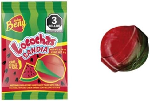 بيني لوكوتشاس PEG BAG حلوى صلبة مع مركز مسحوق الفلفل الحار 5.1 أوقية 18 قطعة (مزيج) in Saudi Arabia